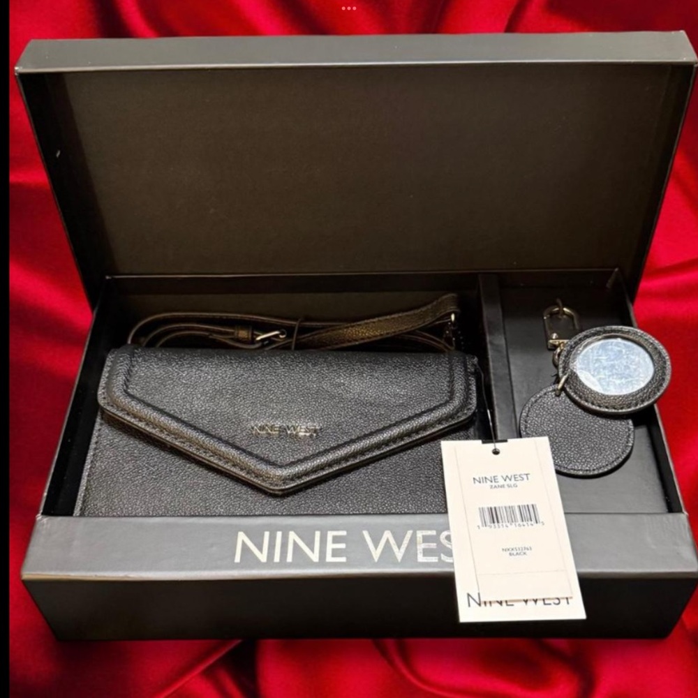 Nine West Black Wallet Giftable Boxed Set NWT - Picture 2 of 4